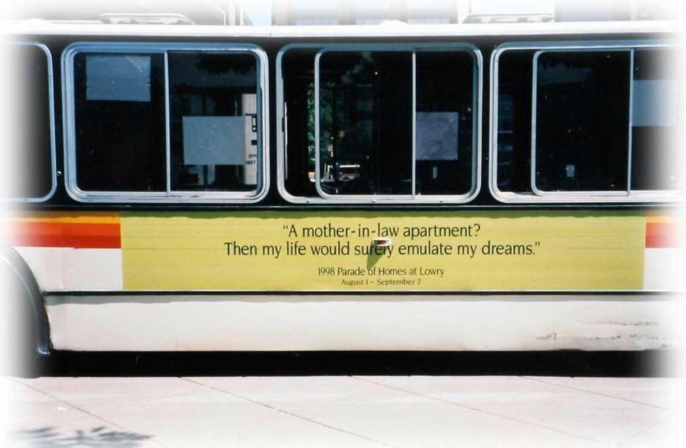 Parade of Homes bus ads · Thomas & Perkins